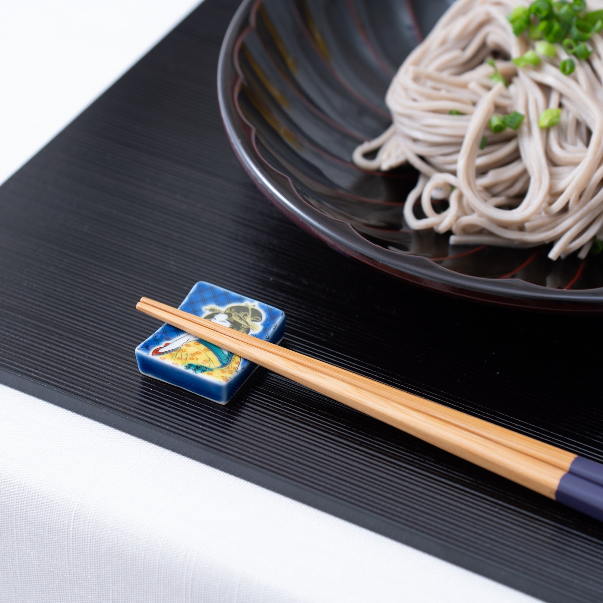 Seikou Kiln Kutani Color Chopstick Rest - MUSUBI KILN - Quality Japanese Tableware and Gift