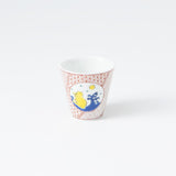 Seikou Kiln Rabbit and the Moon Kutani Ochoko Sake Cup - MUSUBI KILN - Quality Japanese Tableware and Gift