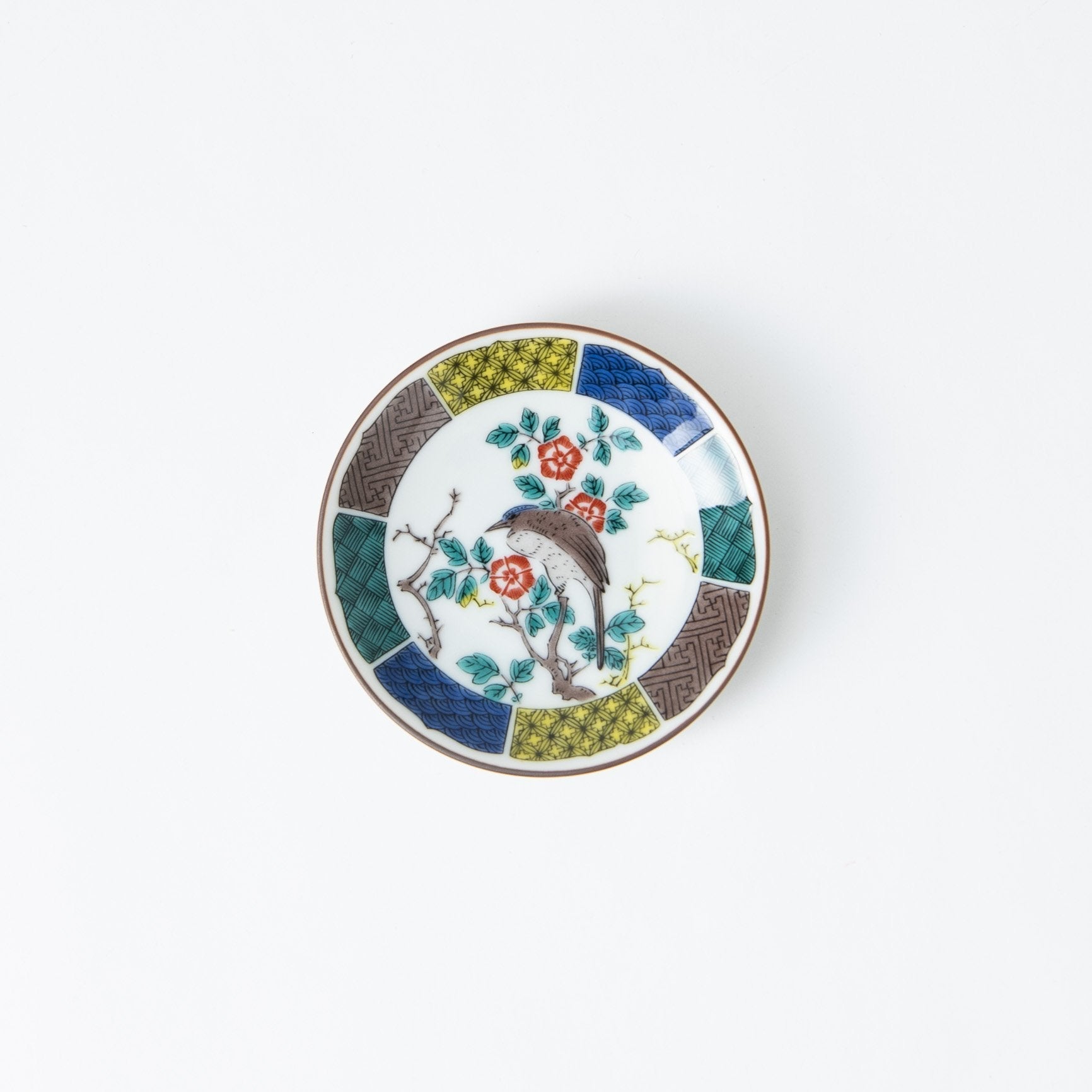 Flowers Bird Sauce Plate