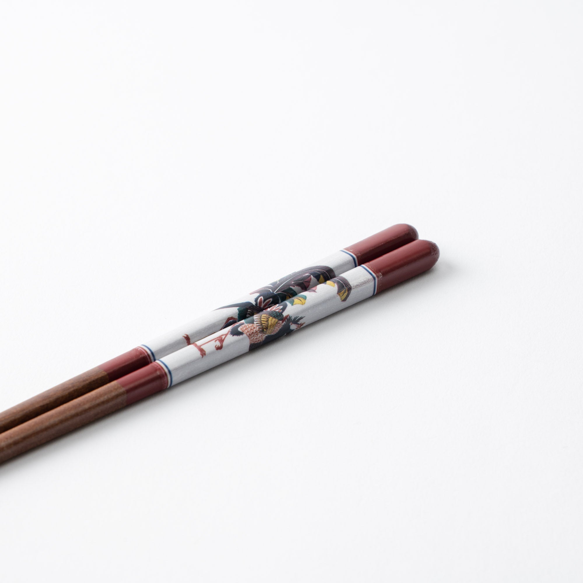 Seikou Kiln Red Kutani Color Reusable Chopsticks 21 cm (8.2 in) - MUSUBI KILN - Quality Japanese Tableware and Gift