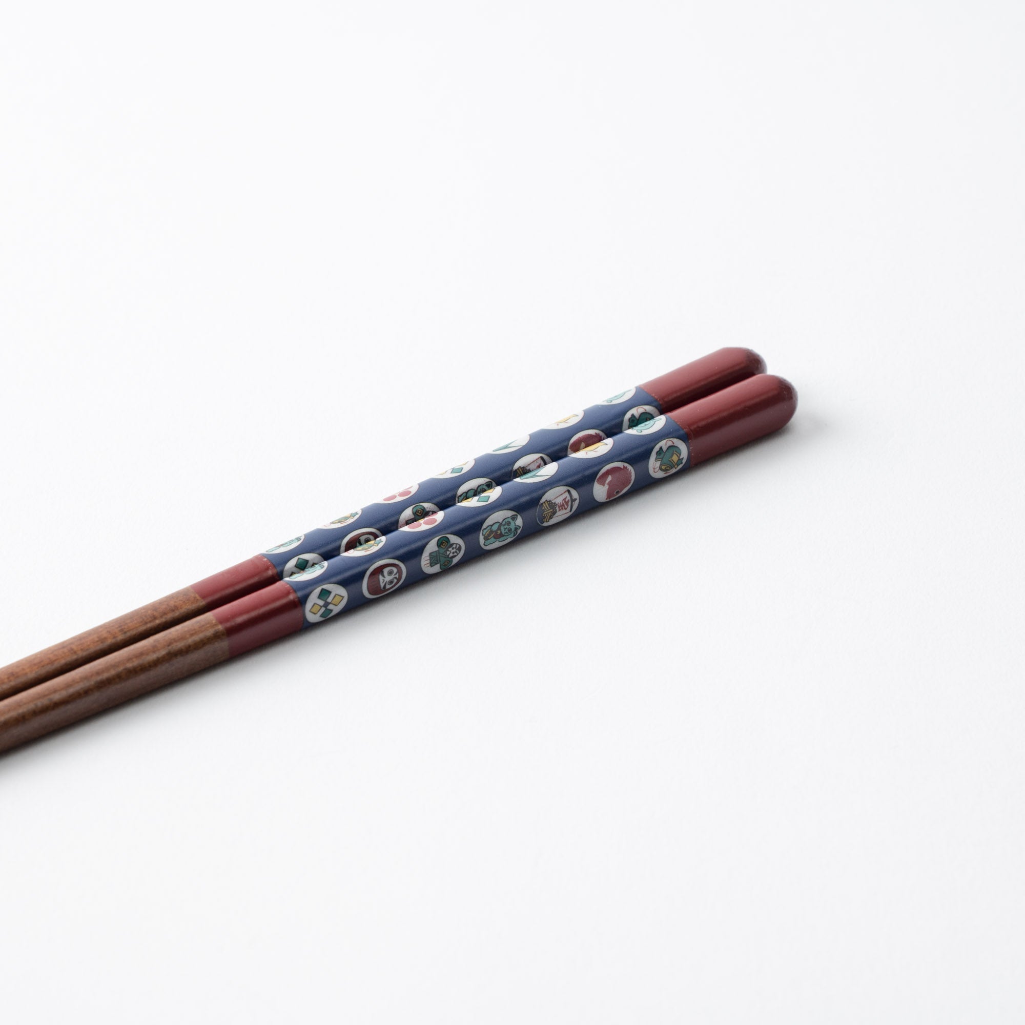 Seikou Kiln Red Kutani Color Reusable Chopsticks 21 cm (8.2 in) - MUSUBI KILN - Quality Japanese Tableware and Gift