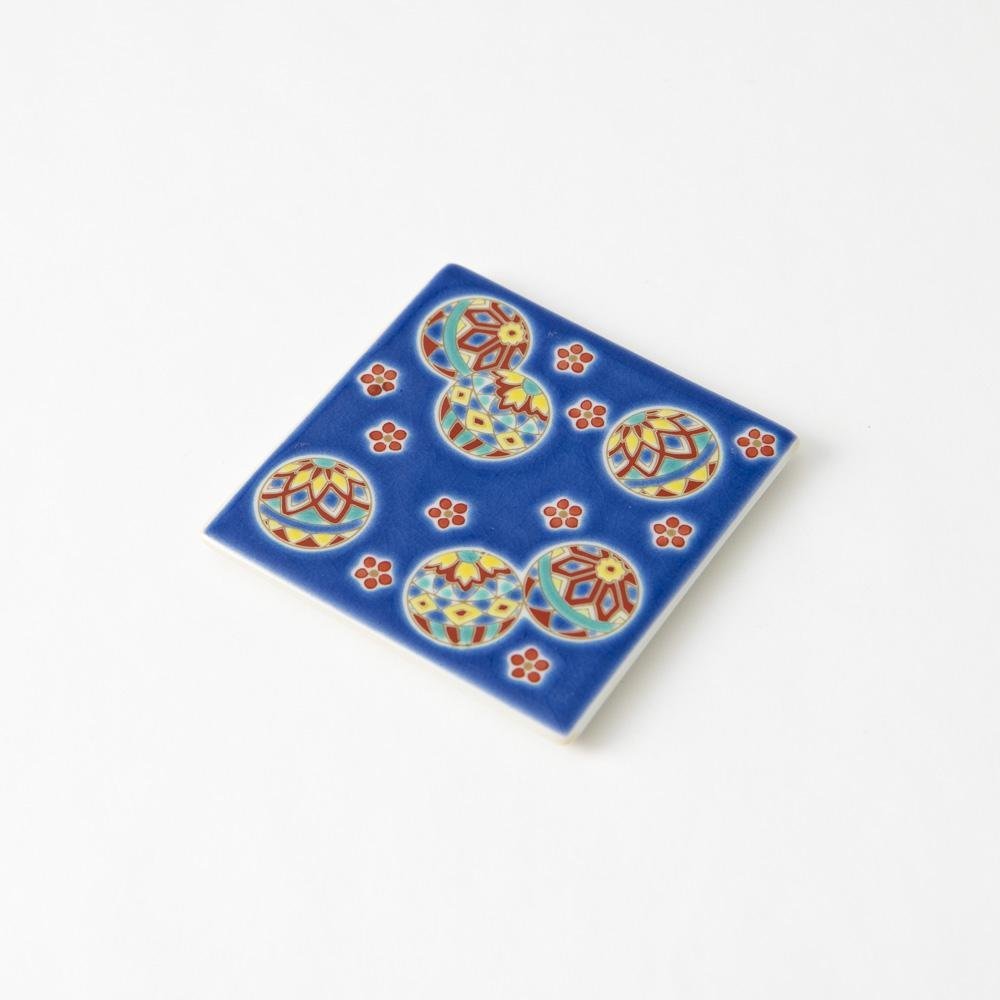 Seikou Kiln Traditional Pattern Kutani Coaster - MUSUBI KILN - Quality Japanese Tableware and Gift