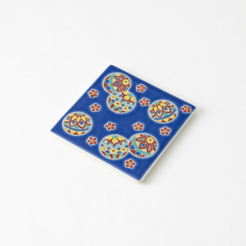 Seikou Kiln Traditional Pattern Kutani Coaster - MUSUBI KILN - Quality Japanese Tableware and Gift