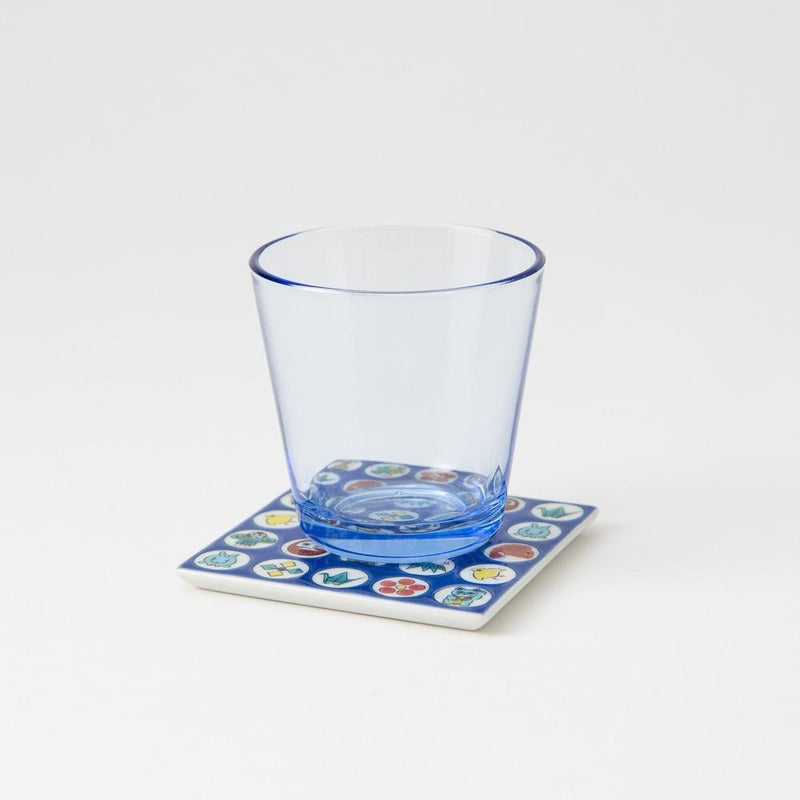 Seikou Kiln Traditional Pattern Kutani Coaster - MUSUBI KILN - Quality Japanese Tableware and Gift