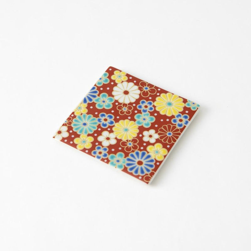 Seikou Kiln Traditional Pattern Kutani Coaster - MUSUBI KILN - Quality Japanese Tableware and Gift