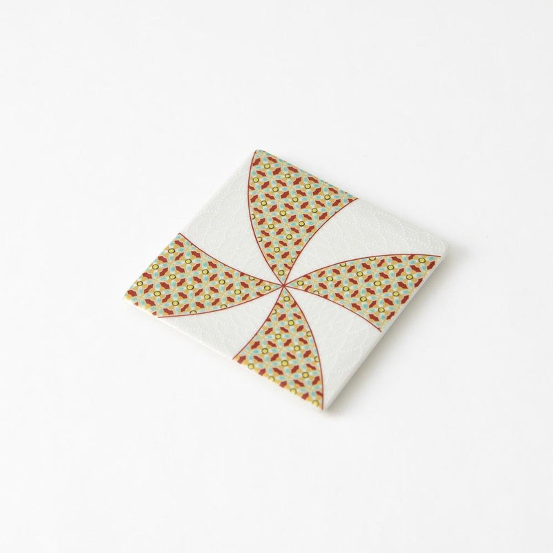 Seikou Kiln Traditional Pattern Kutani Coaster - MUSUBI KILN - Quality Japanese Tableware and Gift