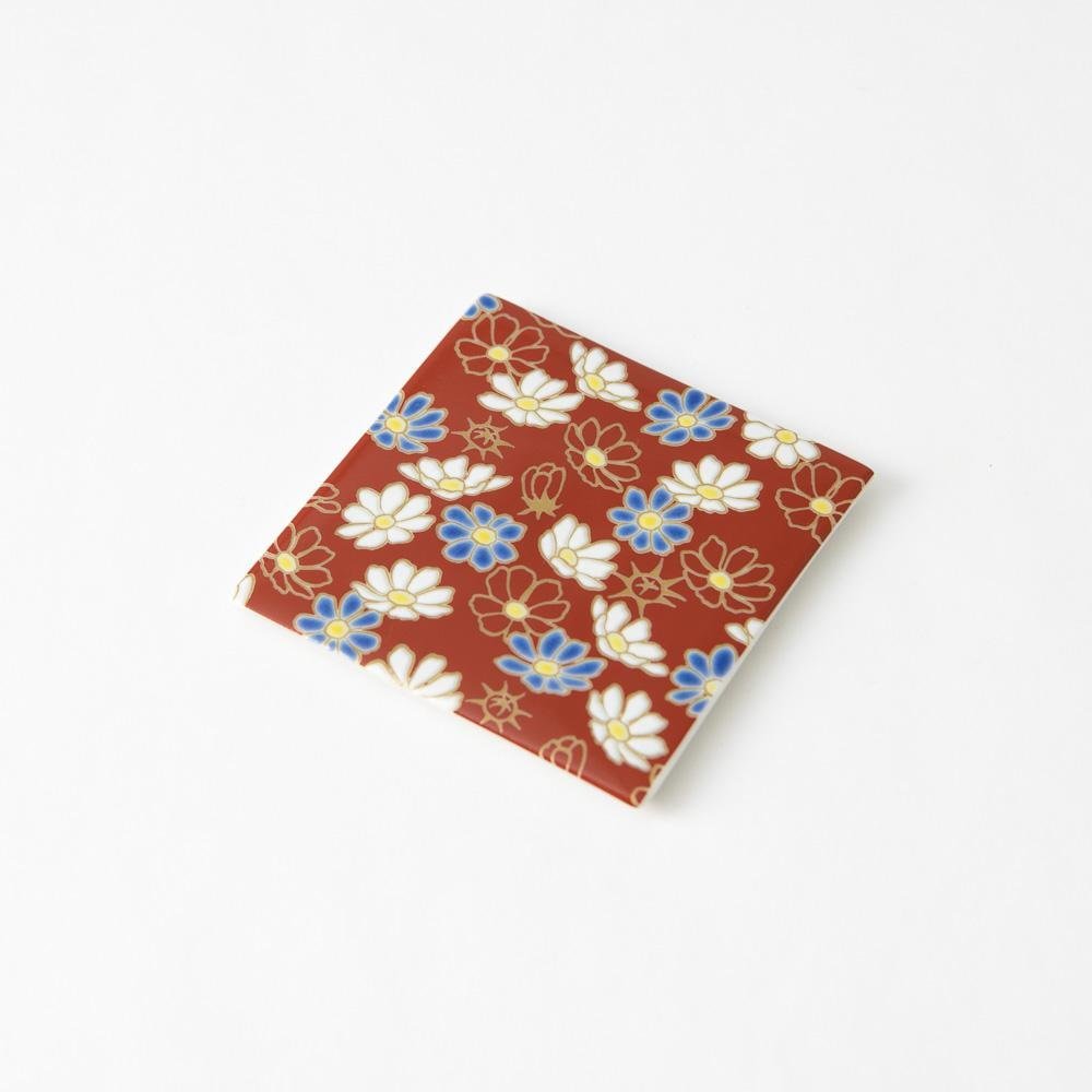 Seikou Kiln Traditional Pattern Kutani Coaster - MUSUBI KILN - Quality Japanese Tableware and Gift