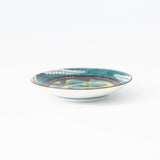 Seikou Kiln Wisteria Kutani Sauce Plate - MUSUBI KILN - Quality Japanese Tableware and Gift