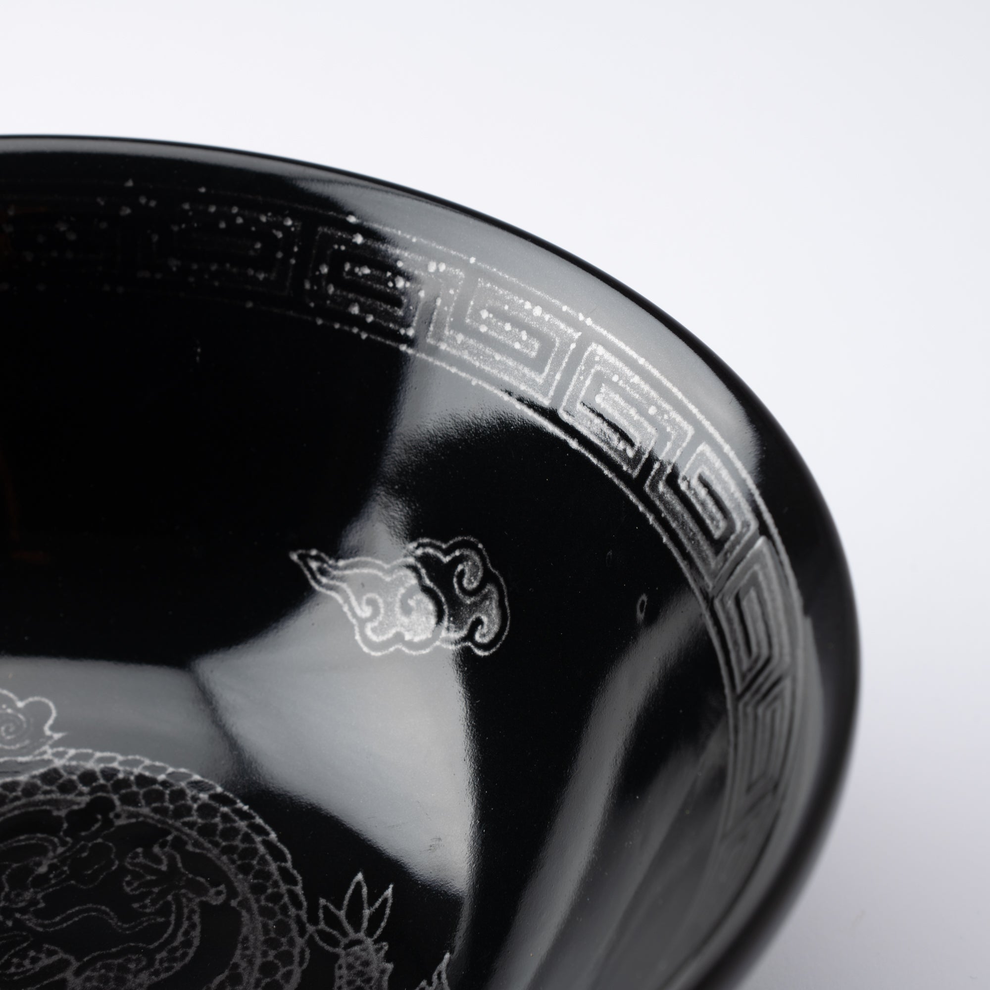 Silver Dragon Mino Ware Ramen Bowl M - MUSUBI KILN - Quality Japanese Tableware and Gift