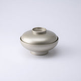 Silver Yamanaka Lacquerware Soup Bowl with Lid - MUSUBI KILN - Quality Japanese Tableware and Gift