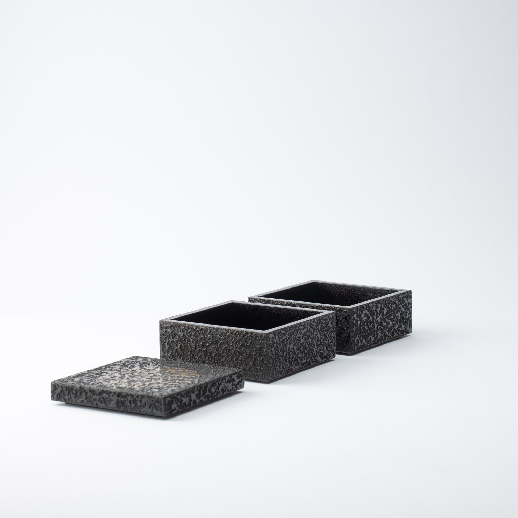 Sinra Full Moon Kagawa Lacquerware Two Tiers Jubako Bento Box - MUSUBI KILN - Quality Japanese Tableware and Gift