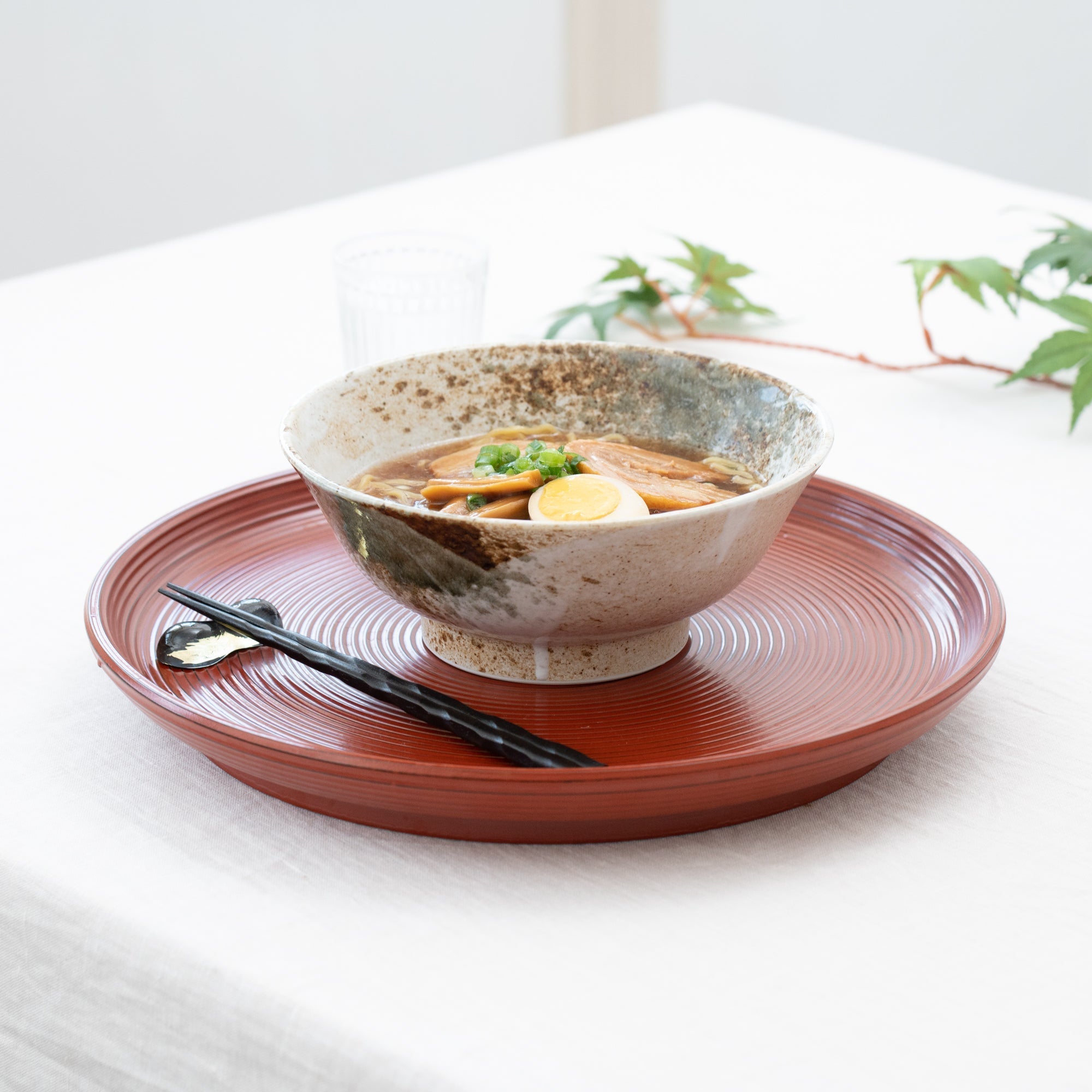 Snow Shino Mino Ware Ramen Bowl M - MUSUBI KILN - Quality Japanese Tableware and Gift