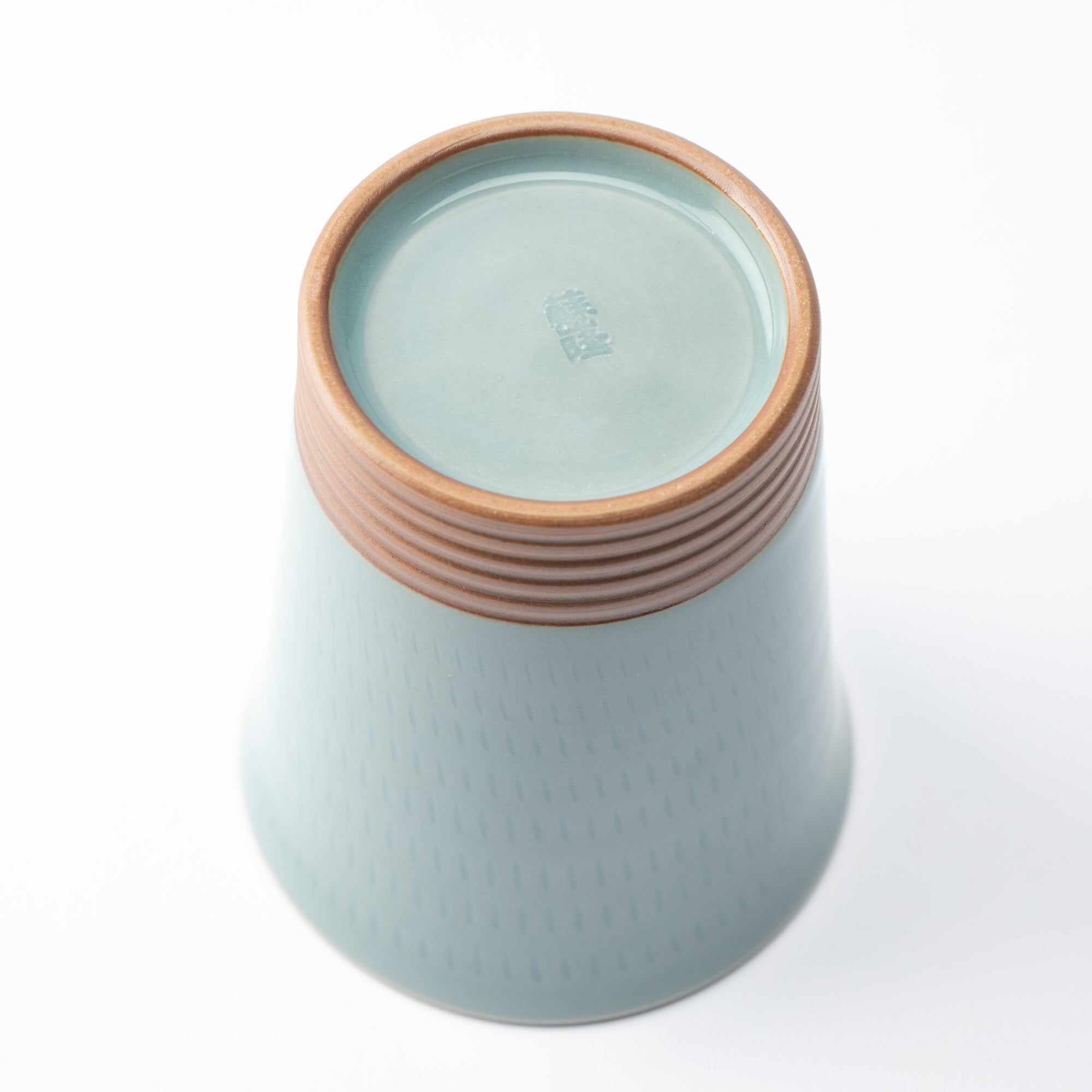 Soryu Kiln Celadon Tobikanna Kiyomizu Ware Large Cup - MUSUBI KILN - Quality Japanese Tableware and Gift