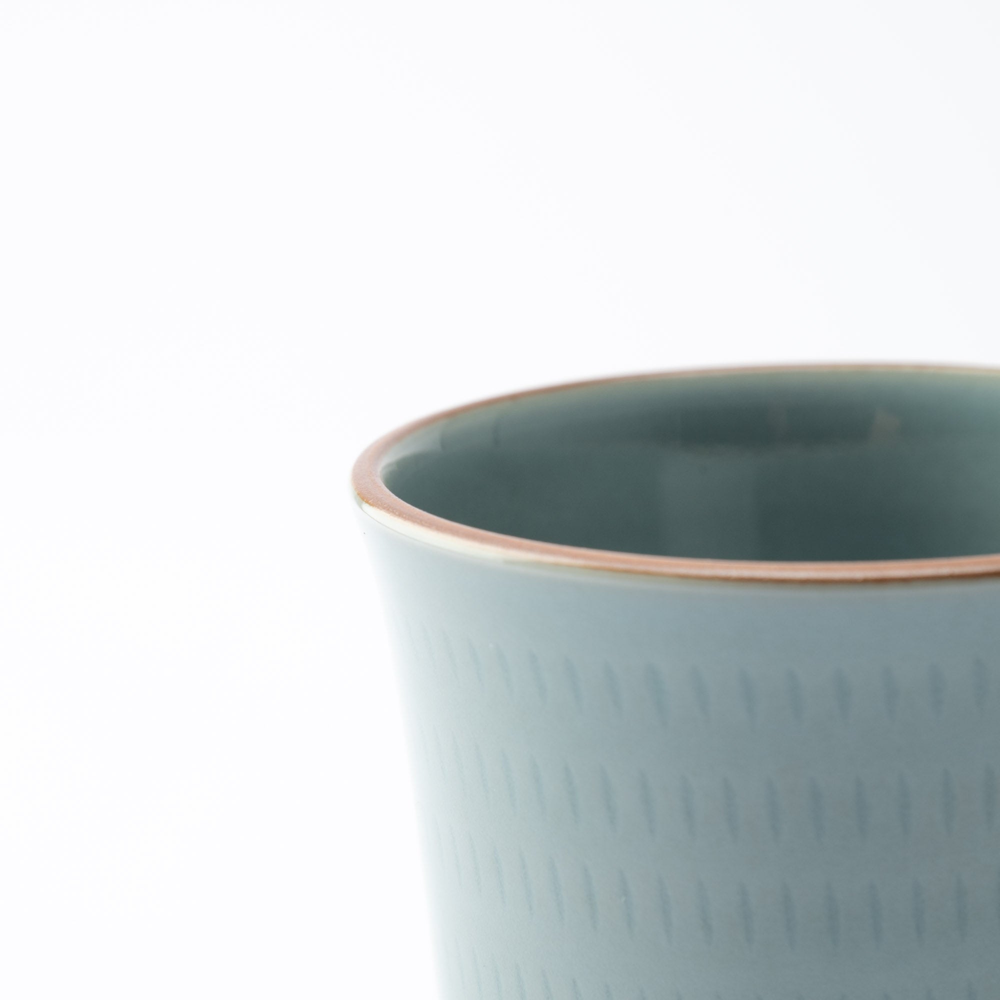 Soryu Kiln Celadon Tobikanna Kiyomizu Ware Large Cup - MUSUBI KILN - Quality Japanese Tableware and Gift