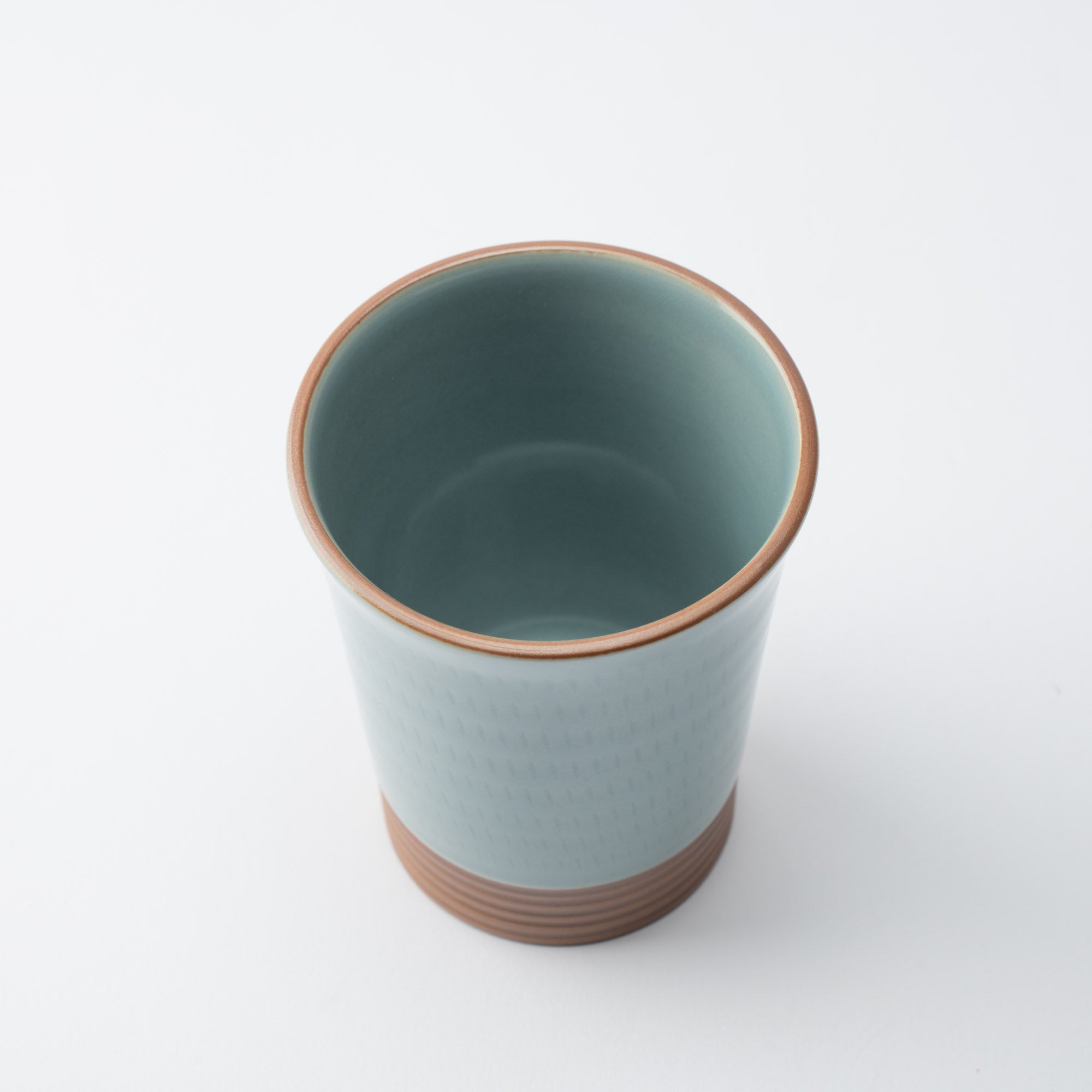 Soryu Kiln Celadon Tobikanna Kiyomizu Ware Large Cup - MUSUBI KILN - Quality Japanese Tableware and Gift