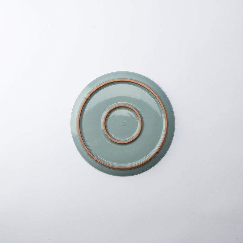 Soryu Kiln Celadon Tobikanna Kiyomizu Ware Plate 8.3in - MUSUBI KILN - Quality Japanese Tableware and Gift