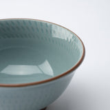 Soryu Kiln Celadon Tobikanna Kiyomizu Ware Rice Bowl - MUSUBI KILN - Quality Japanese Tableware and Gift