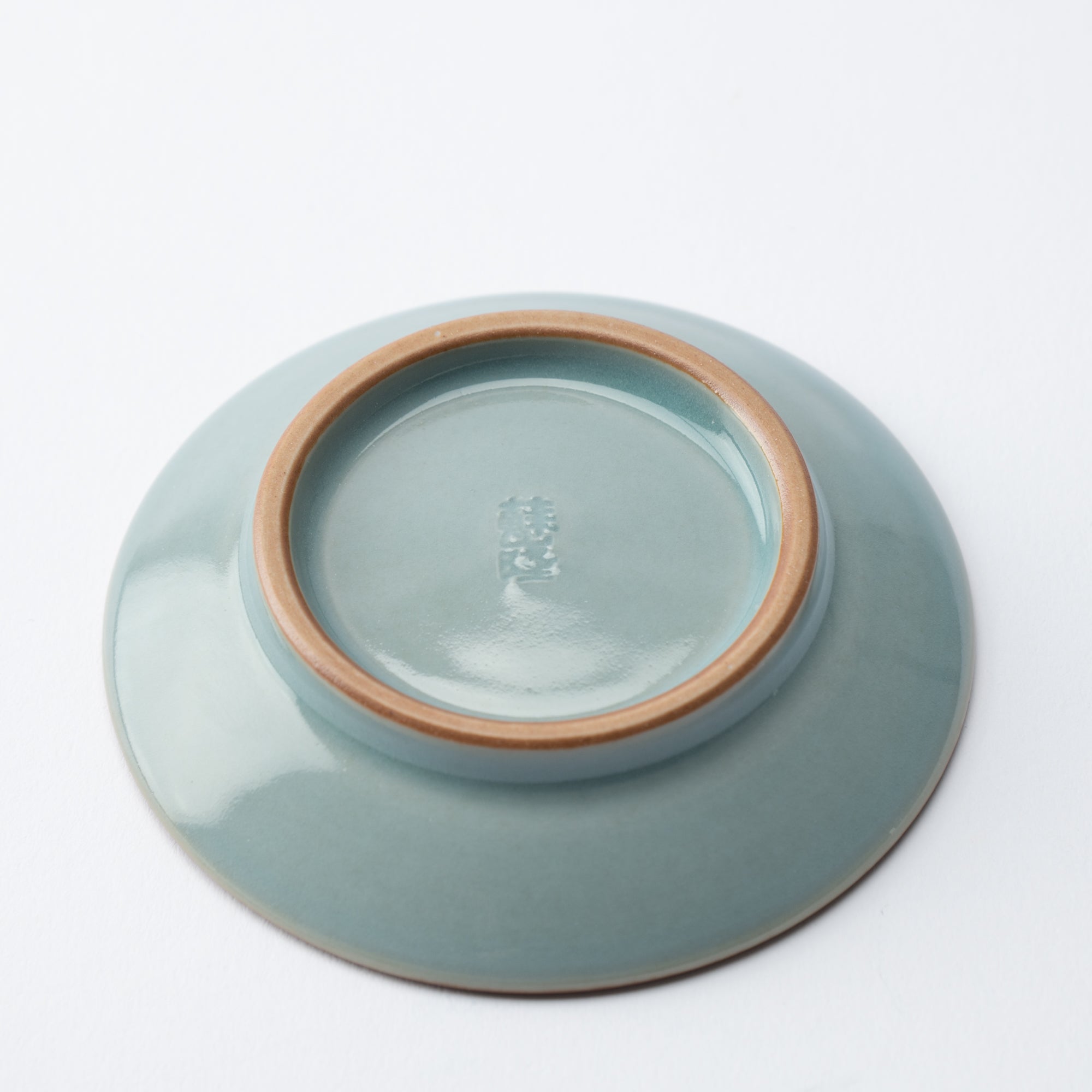 Soryu Kiln Celadon Tobikanna Kiyomizu Ware Sauce Plate - MUSUBI KILN - Quality Japanese Tableware and Gift