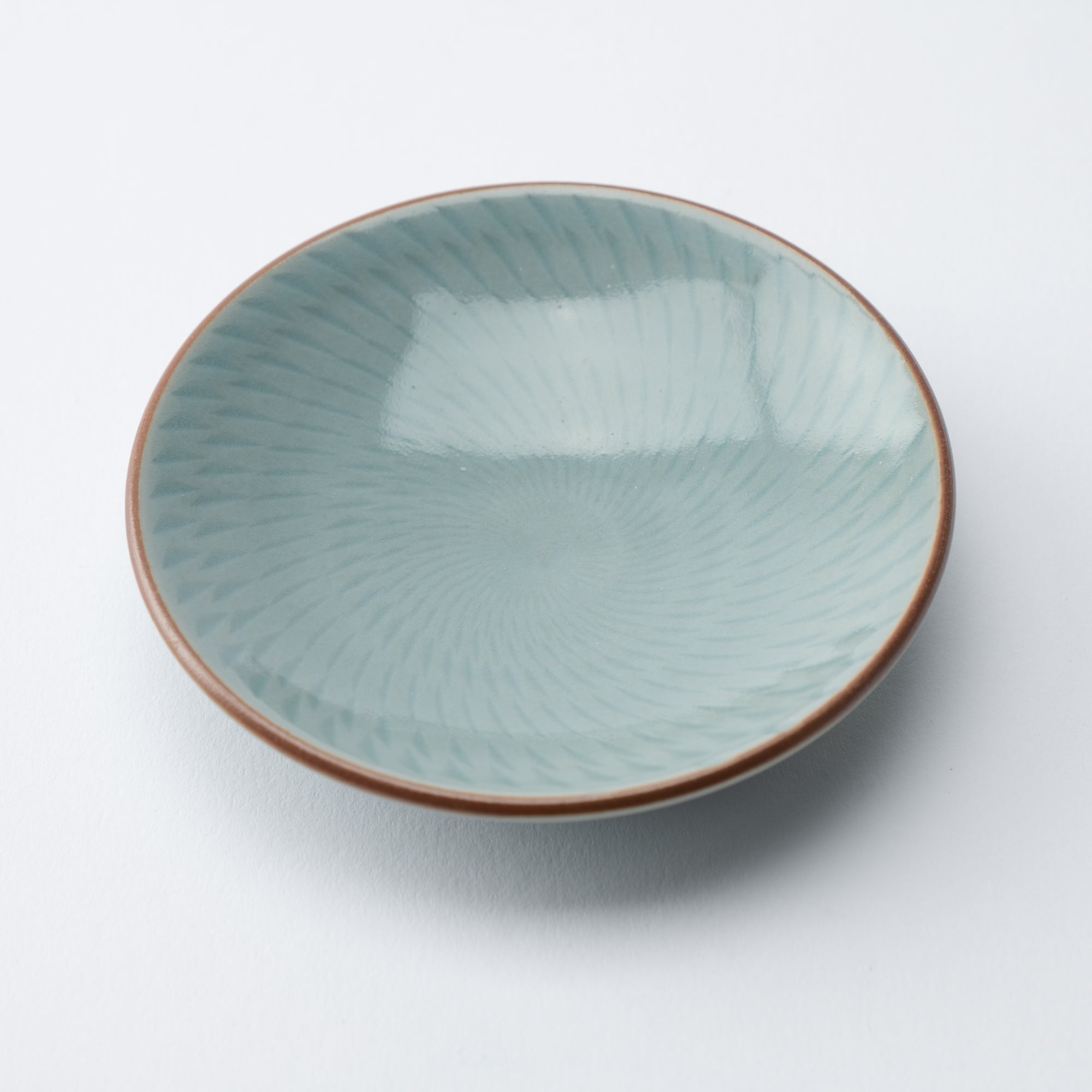 Soryu Kiln Celadon Tobikanna Kiyomizu Ware Sauce Plate - MUSUBI KILN - Quality Japanese Tableware and Gift