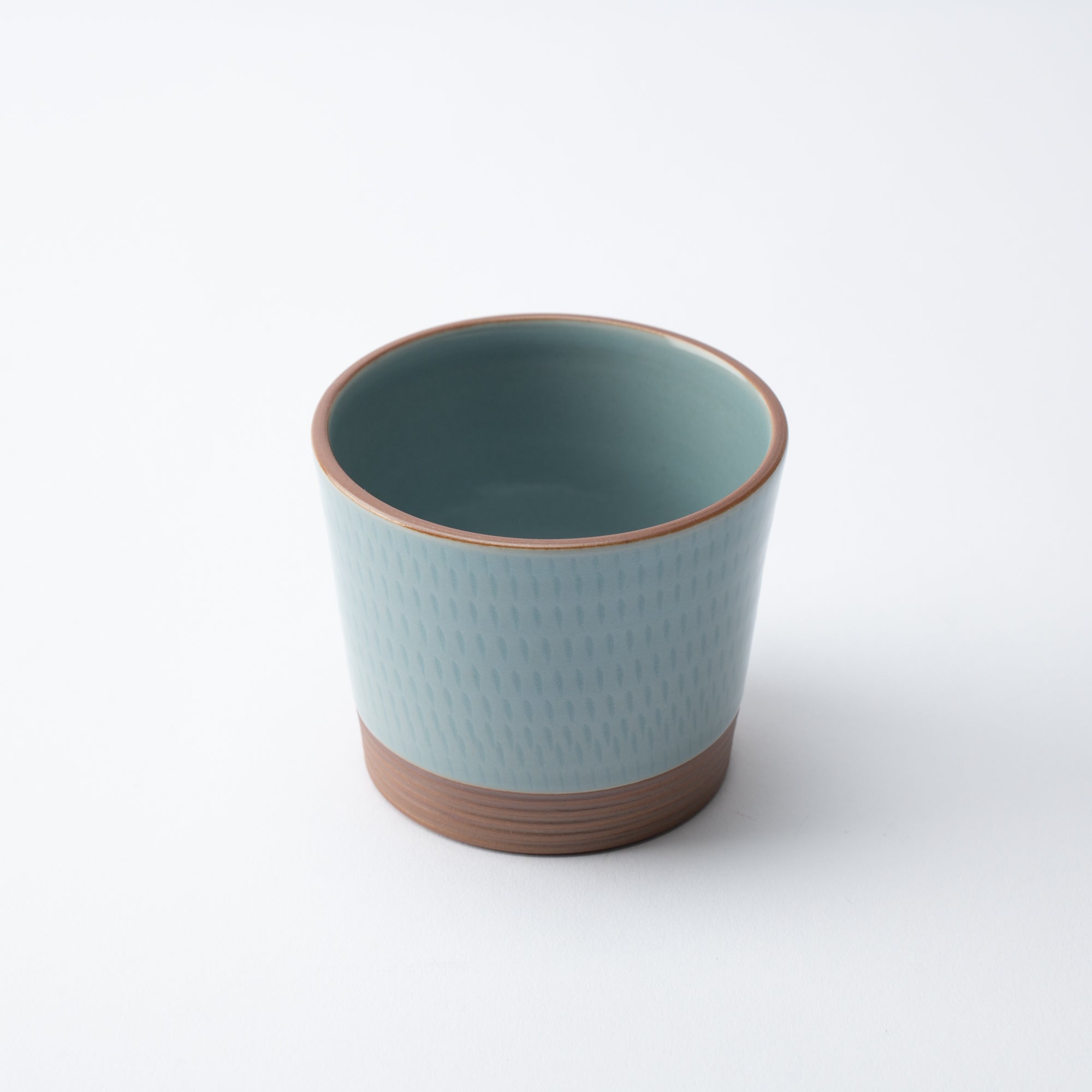 Soryu Kiln Celadon Tobikanna Kiyomizu Ware Small Cup - MUSUBI KILN - Quality Japanese Tableware and Gift