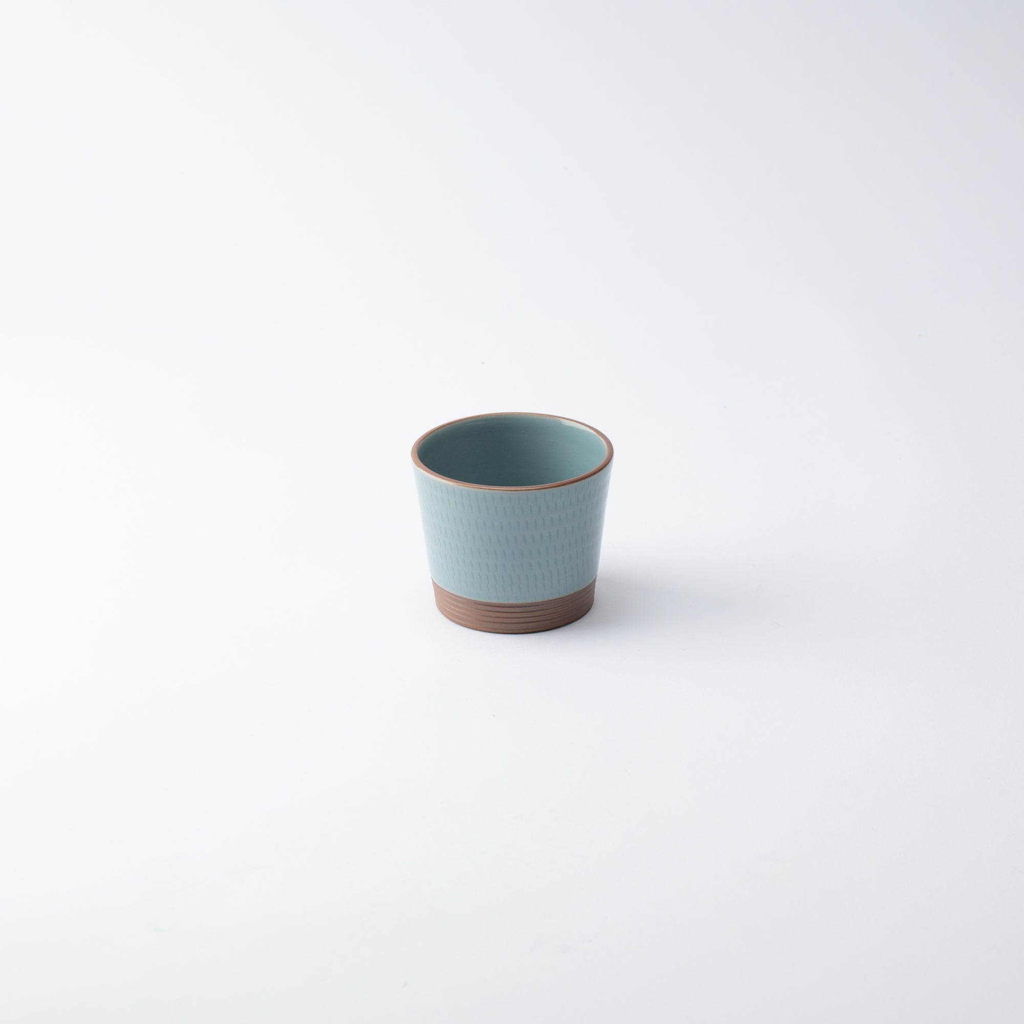 Soryu Kiln Celadon Tobikanna Kiyomizu Ware Small Cup - MUSUBI KILN - Quality Japanese Tableware and Gift