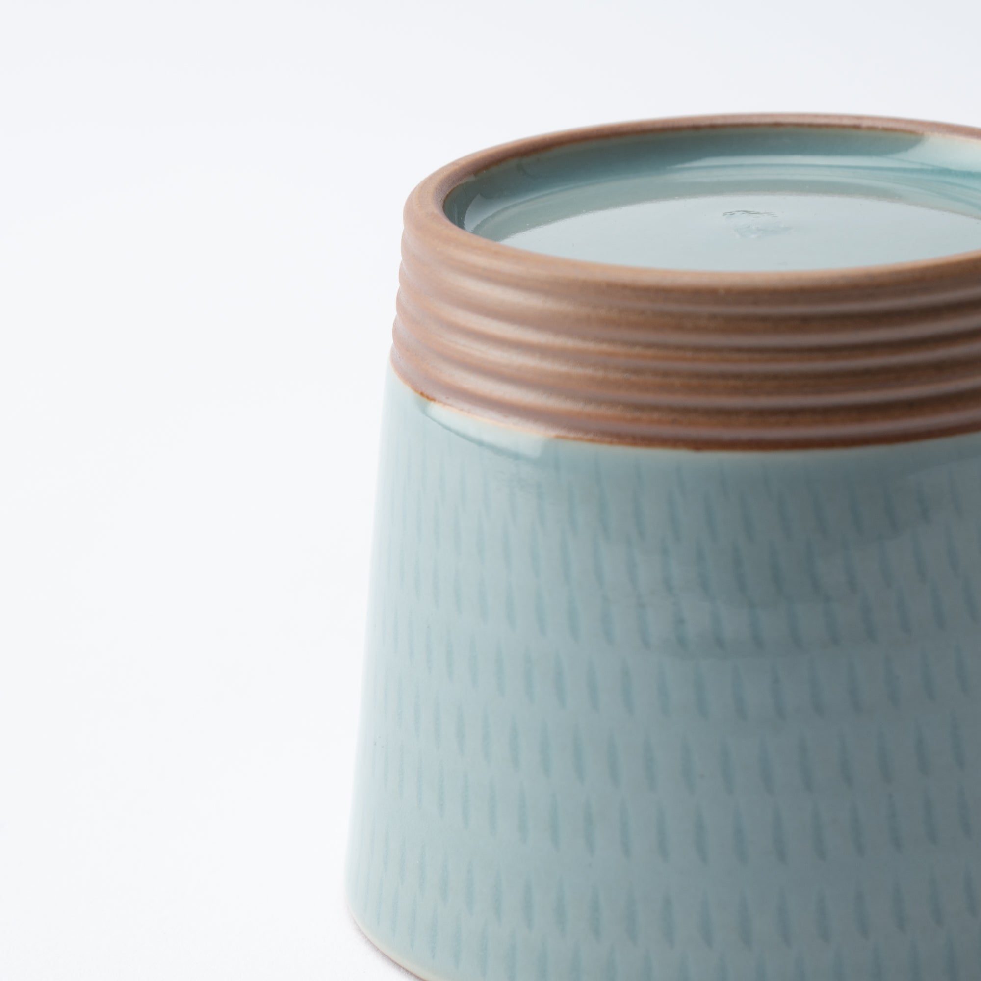 Soryu Kiln Celadon Tobikanna Kiyomizu Ware Small Cup - MUSUBI KILN - Quality Japanese Tableware and Gift