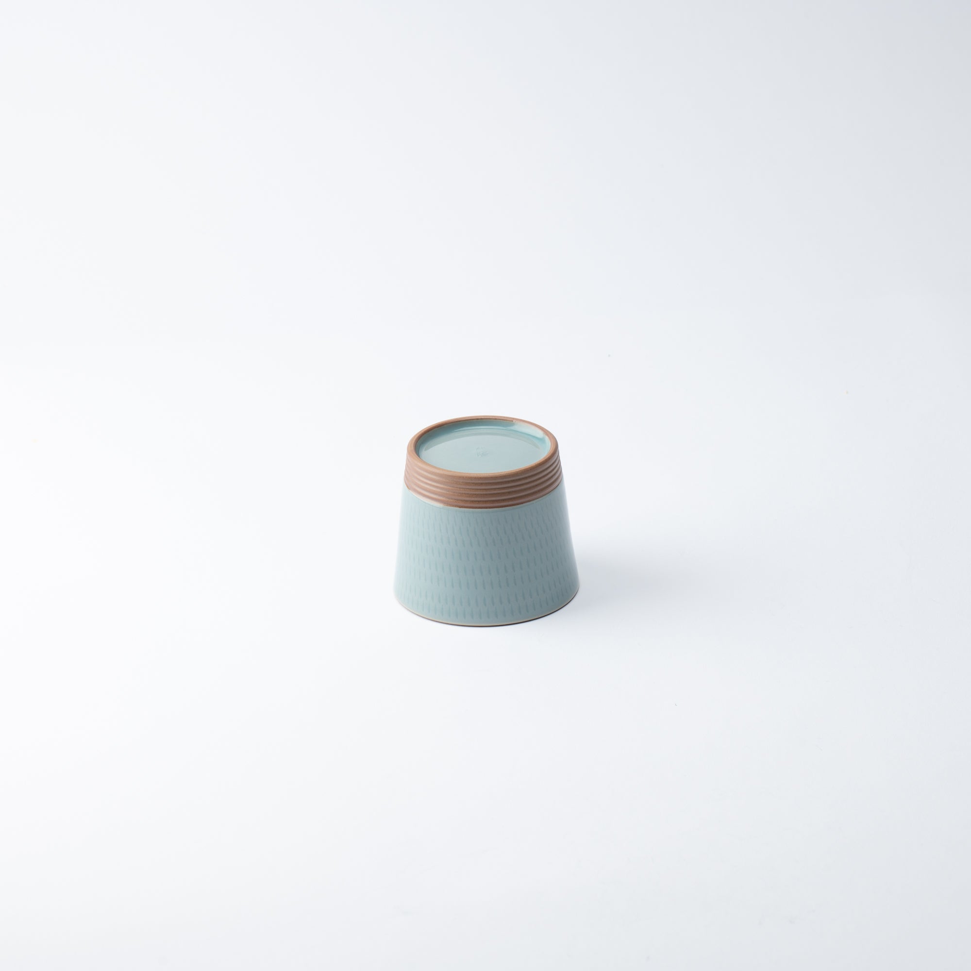 Soryu Kiln Celadon Tobikanna Kiyomizu Ware Small Cup - MUSUBI KILN - Quality Japanese Tableware and Gift