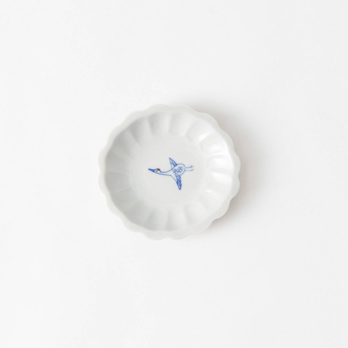 Chrysanthemum Crane Sauce Plate