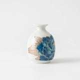 Souraku - An Blue Peony Sake Set - MUSUBI KILN - Quality Japanese Tableware and Gift