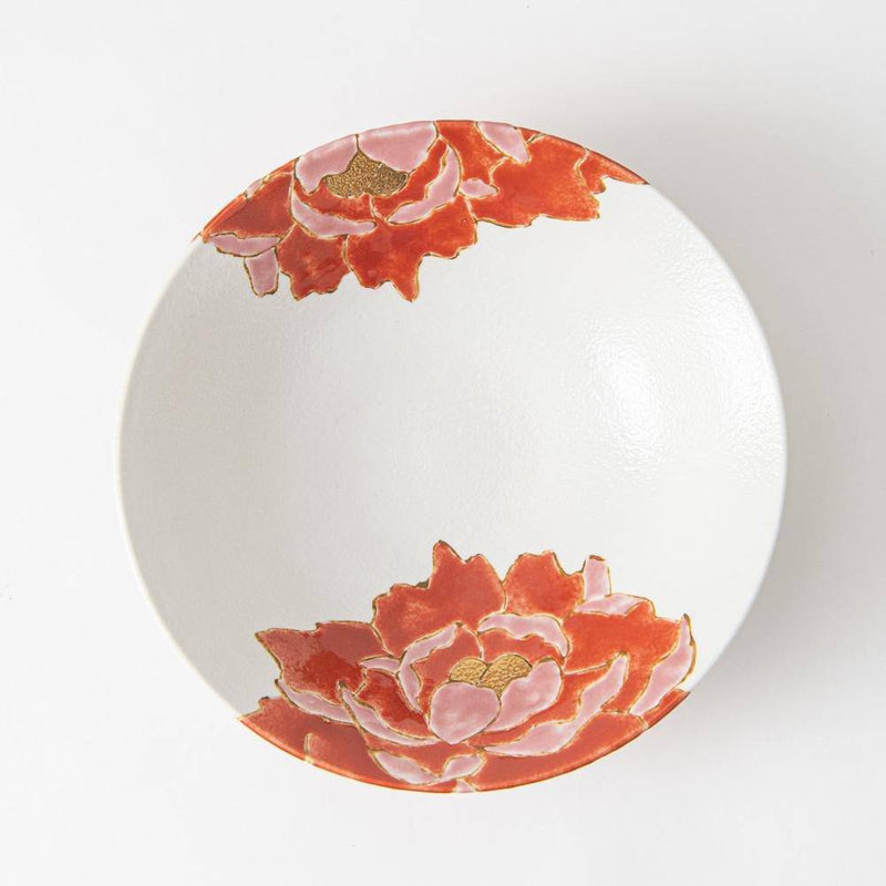 Souraku - An Red Peony Bowl Set A - MUSUBI KILN - Quality Japanese Tableware and Gift