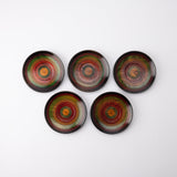 Spinning Top Wipe - lacquer Yamanaka Lacquerware Coaster Set - MUSUBI KILN - Quality Japanese Tableware and Gift