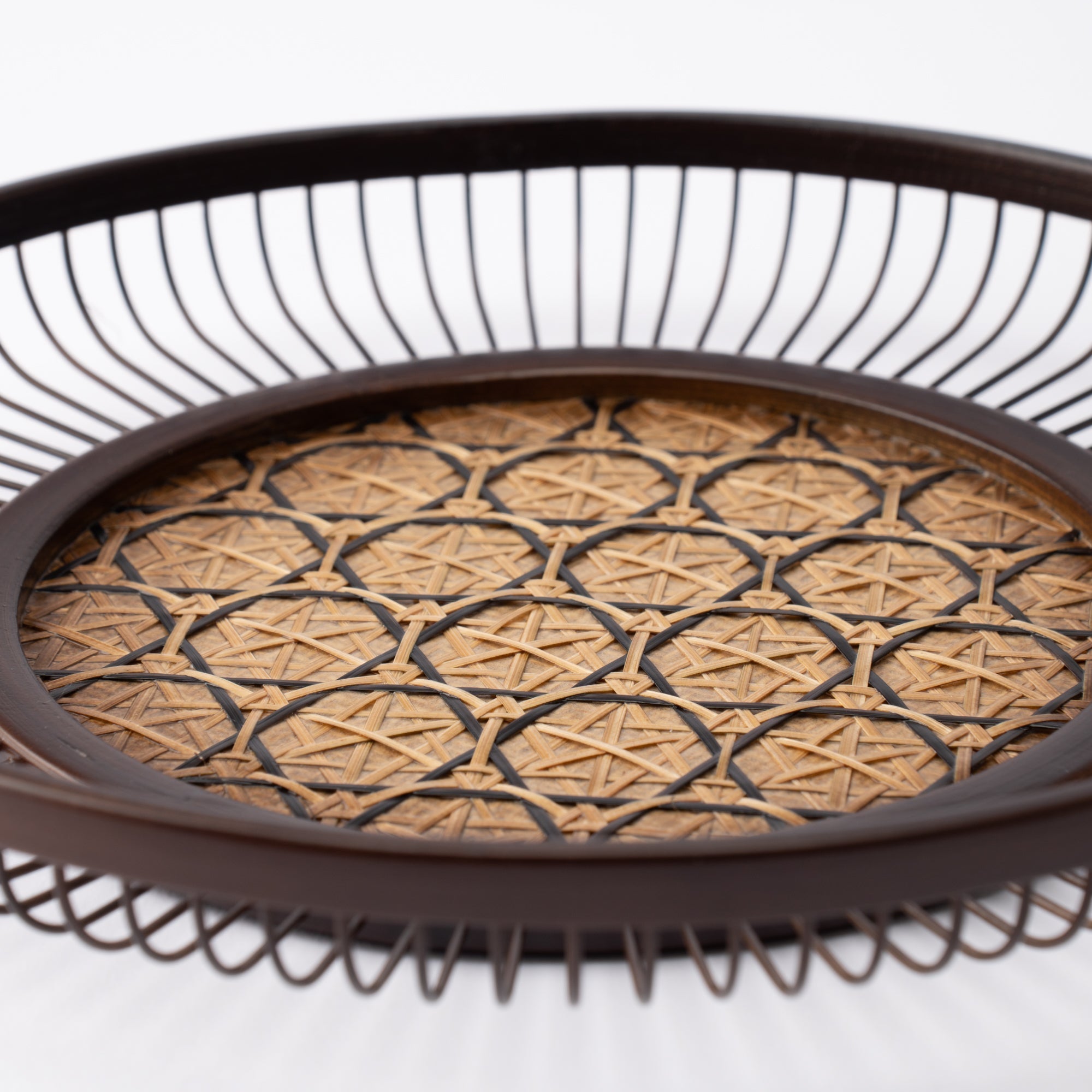 Suian Suruga Bamboo Basketry Small Tray - MUSUBI KILN - Quality Japanese Tableware and Gift