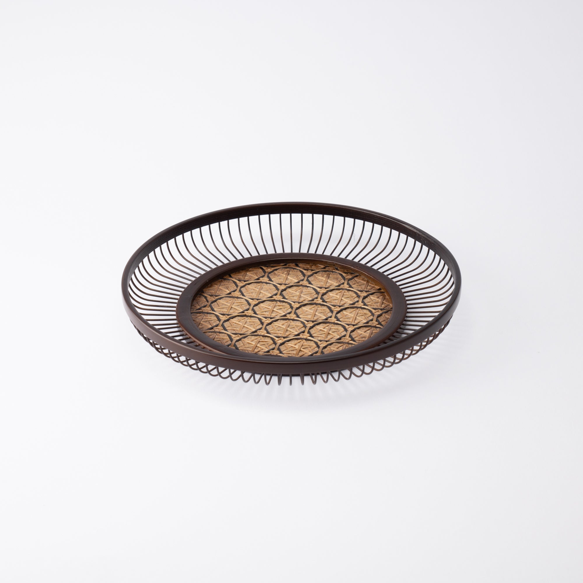 Suian Suruga Bamboo Basketry Small Tray - MUSUBI KILN - Quality Japanese Tableware and Gift