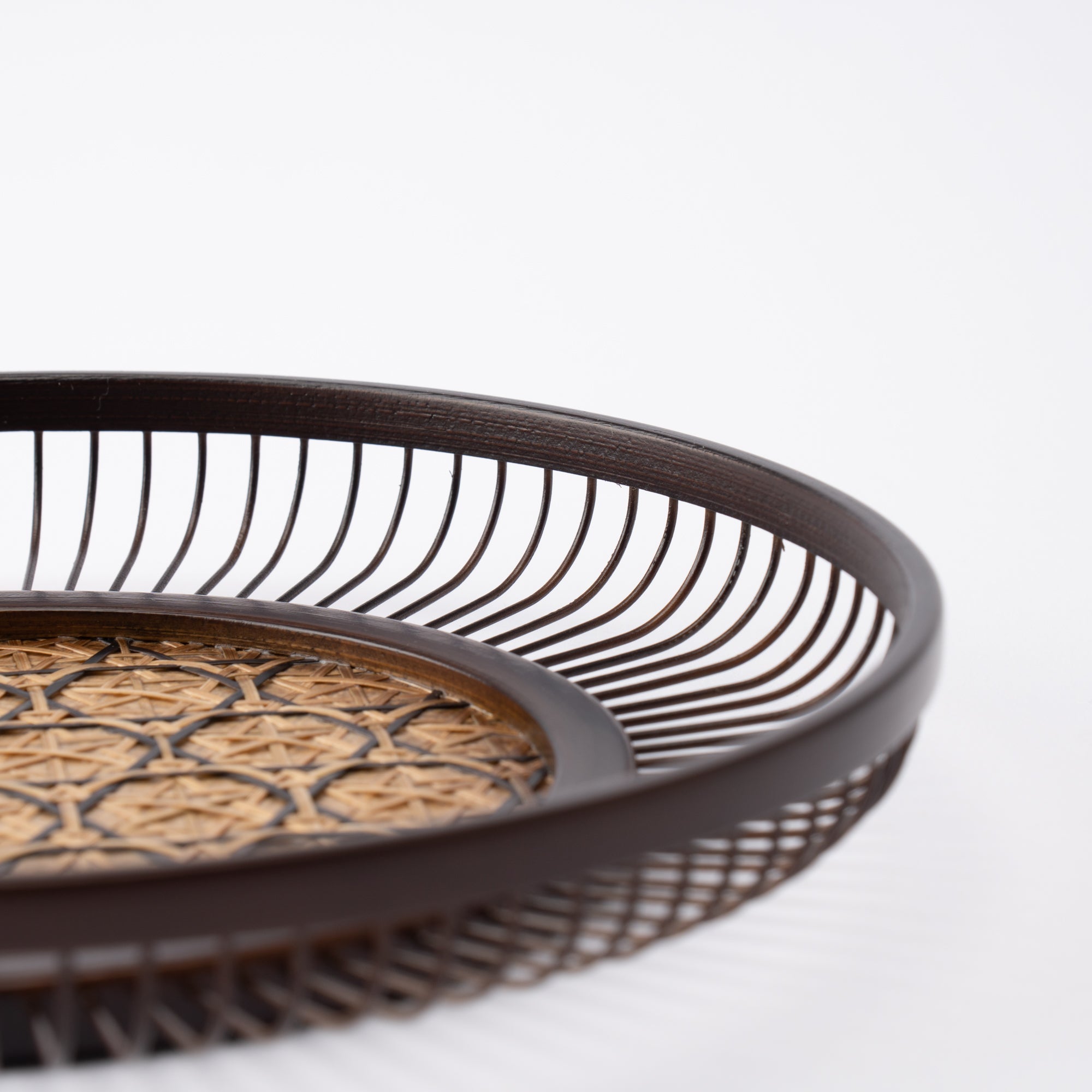 Suian Suruga Bamboo Basketry Small Tray - MUSUBI KILN - Quality Japanese Tableware and Gift