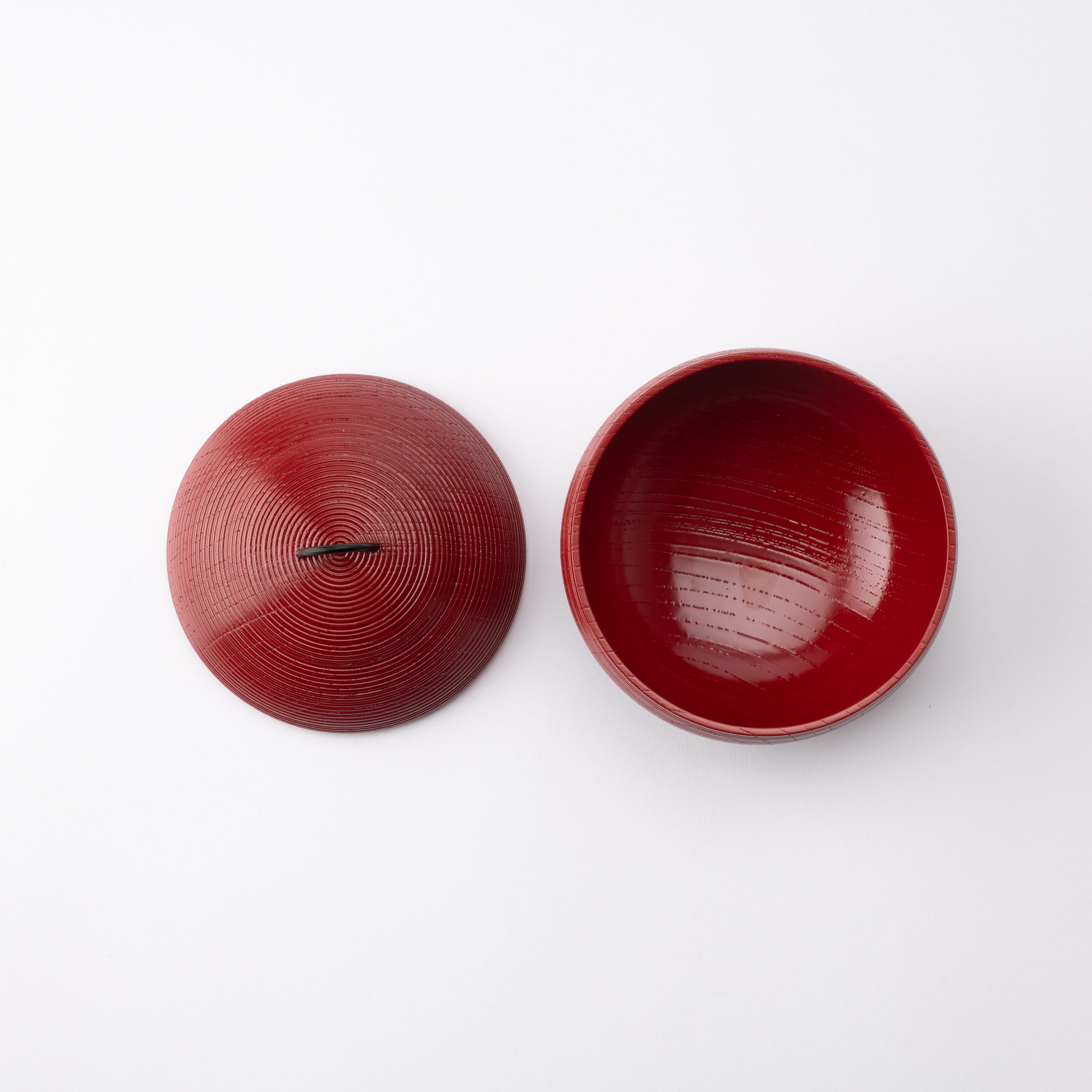 Suji - biki Zelkova Yamanaka Lacquerware Candy Box - MUSUBI KILN - Quality Japanese Tableware and Gift