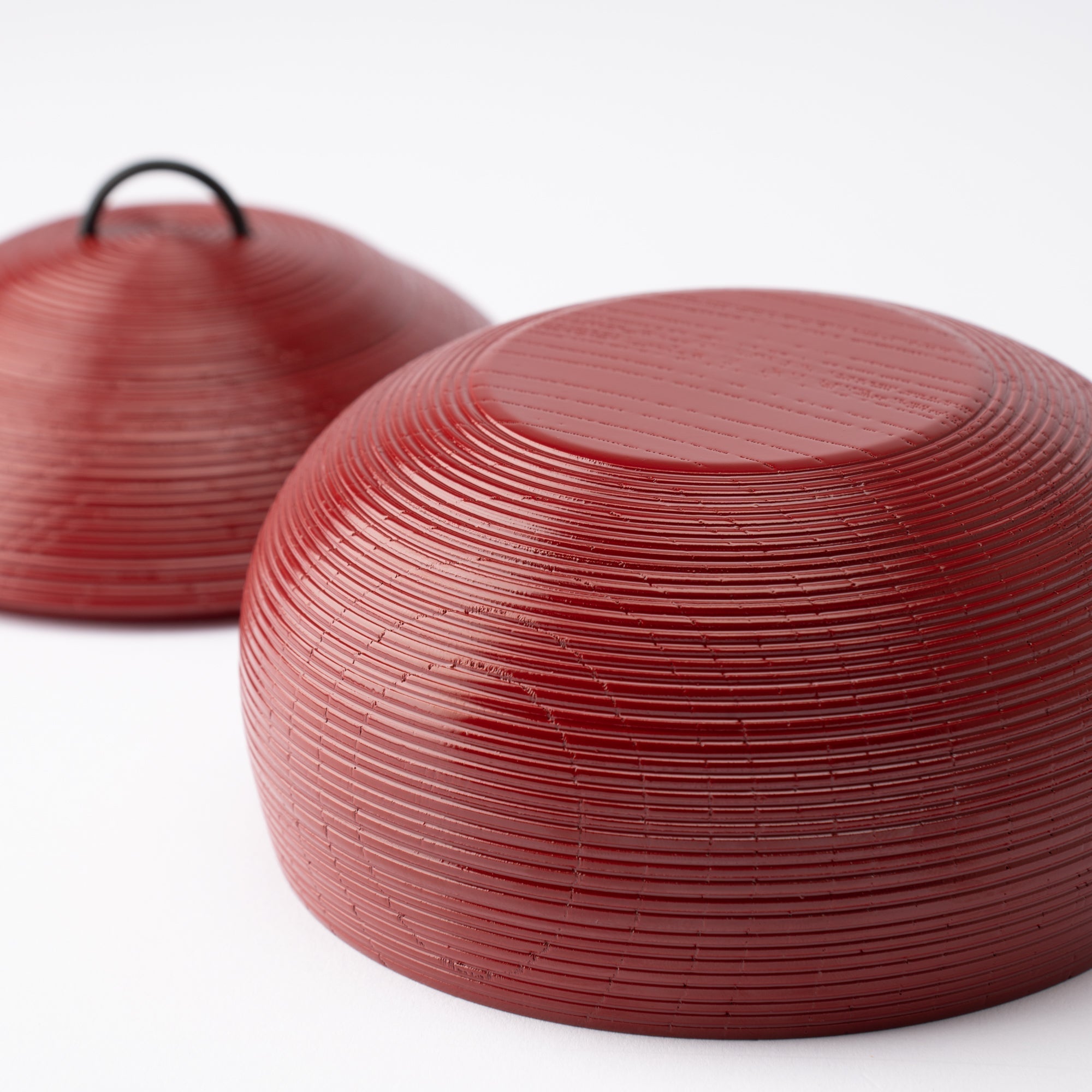 Suji - biki Zelkova Yamanaka Lacquerware Candy Box - MUSUBI KILN - Quality Japanese Tableware and Gift