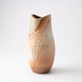 Sunlight Shigaraki Ware Long Flower Vase - MUSUBI KILN - Quality Japanese Tableware and Gift