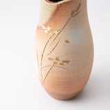 Sunlight Shigaraki Ware Long Flower Vase - MUSUBI KILN - Quality Japanese Tableware and Gift