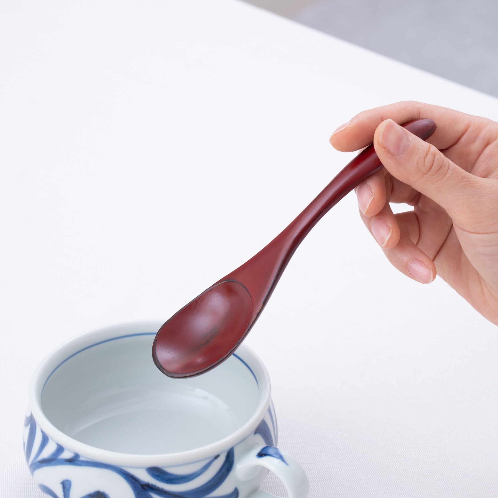 Suri Urushi Yamanaka Lacquerware Dessert Spoon - MUSUBI KILN - Quality Japanese Tableware and Gift