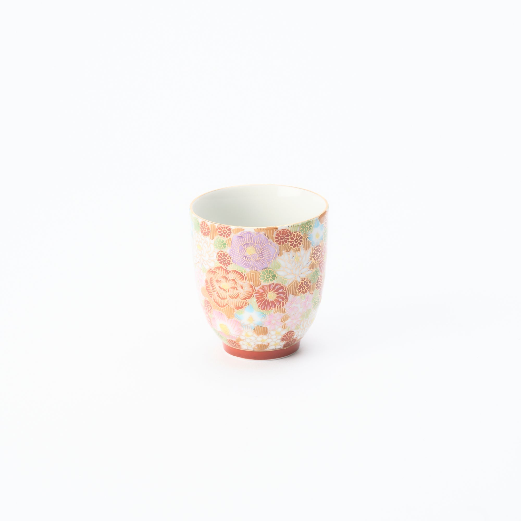 Taishi Kiln Hanazume Kutani Yunomi Japanese Teacup - MUSUBI KILN - Quality Japanese Tableware and Gift