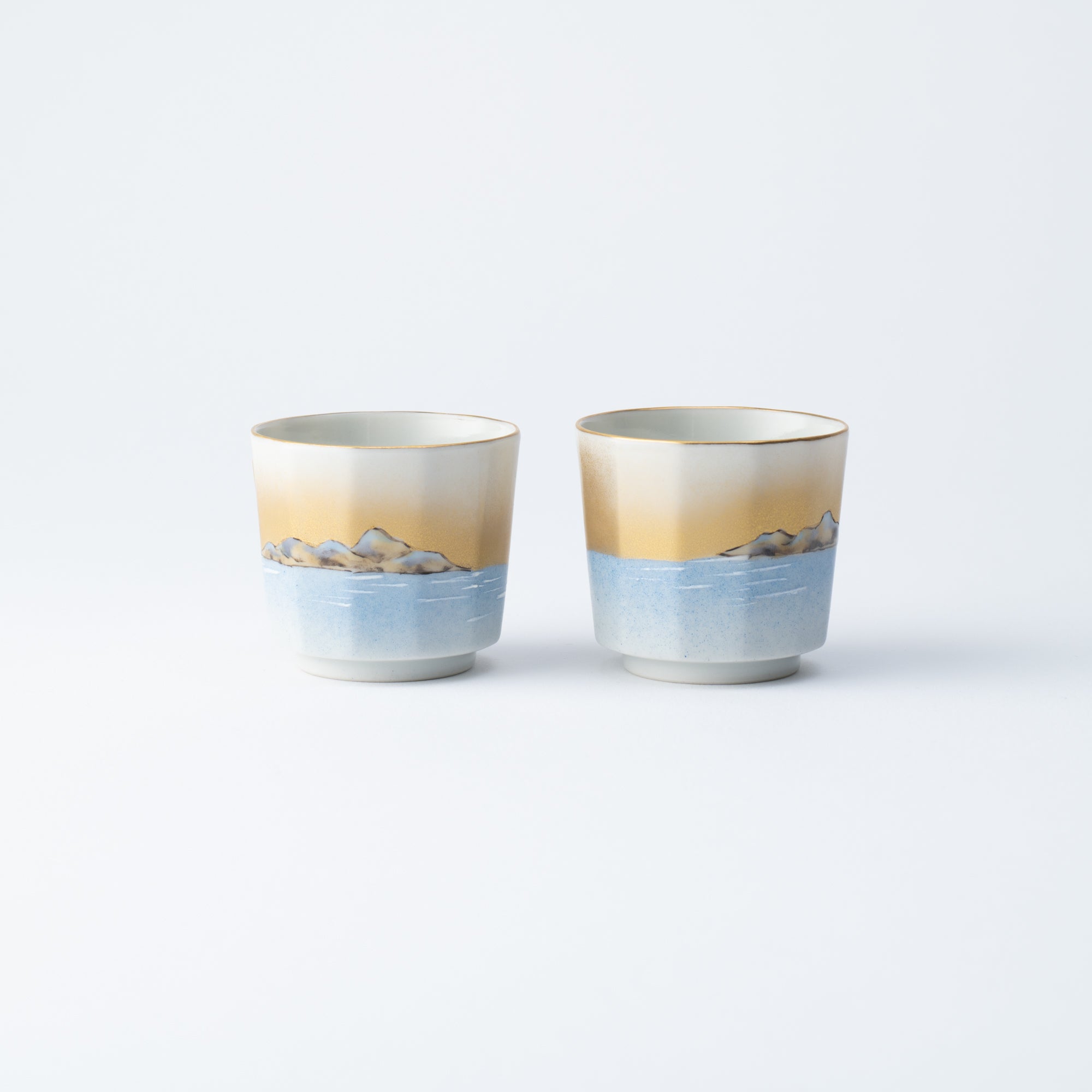 Taka Toshifumi Lake and Bird Katakuchi Sake Set - MUSUBI KILN - Quality Japanese Tableware and Gift