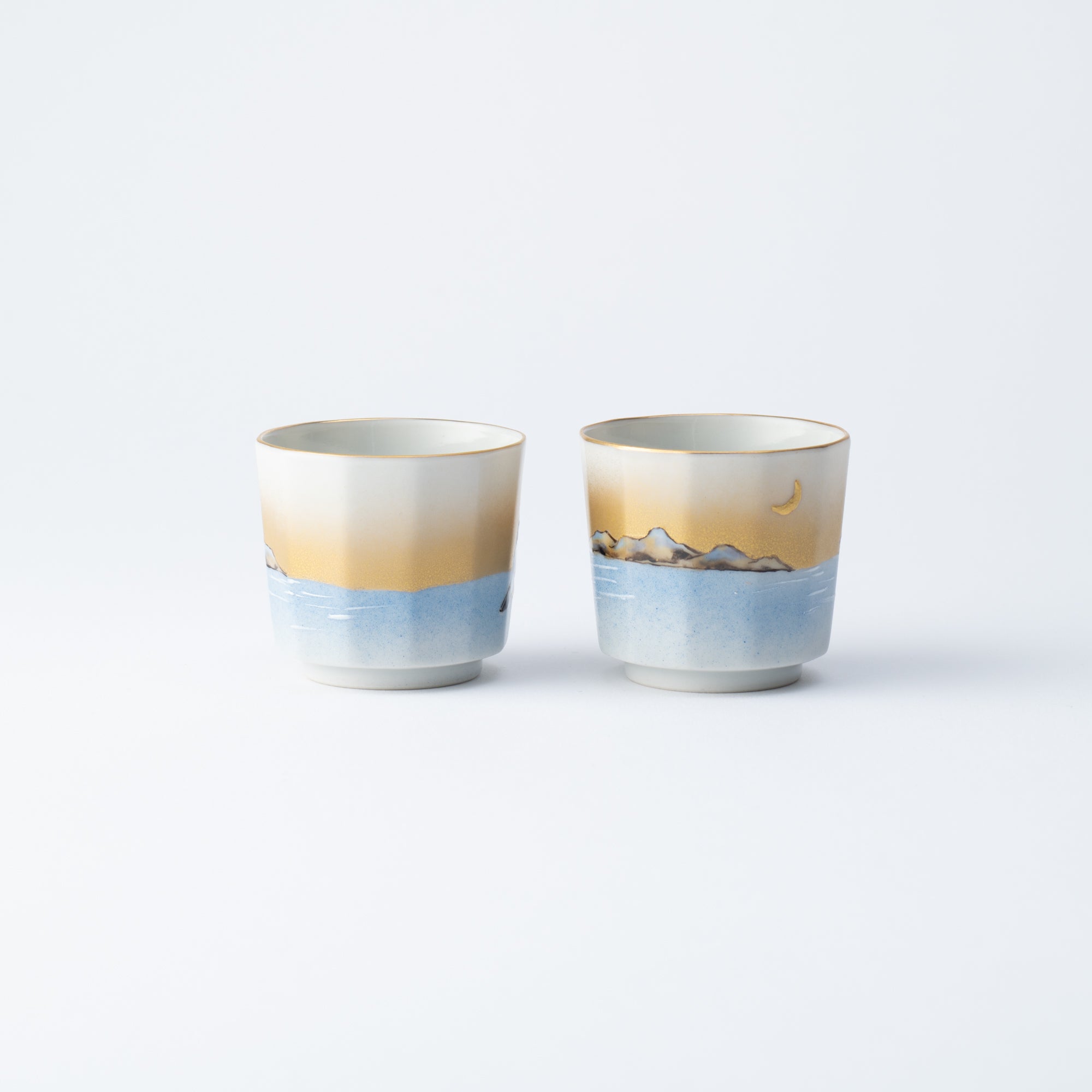 Taka Toshifumi Lake and Bird Katakuchi Sake Set - MUSUBI KILN - Quality Japanese Tableware and Gift