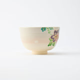 Tanaka Toubou Clematis Kyo Ware Matcha Bowl Chawan - MUSUBI KILN - Quality Japanese Tableware and Gift