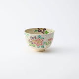 Tanaka Toubou Clematis Kyo Ware Matcha Bowl Chawan - MUSUBI KILN - Quality Japanese Tableware and Gift