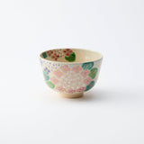 Tanaka Toubou Hydrangea Kyo Ware Matcha Bowl Chawan - MUSUBI KILN - Quality Japanese Tableware and Gift