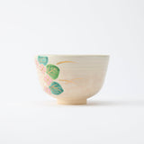 Tanaka Toubou Hydrangea Kyo Ware Matcha Bowl Chawan - MUSUBI KILN - Quality Japanese Tableware and Gift