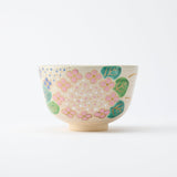 Tanaka Toubou Hydrangea Kyo Ware Matcha Bowl Chawan - MUSUBI KILN - Quality Japanese Tableware and Gift