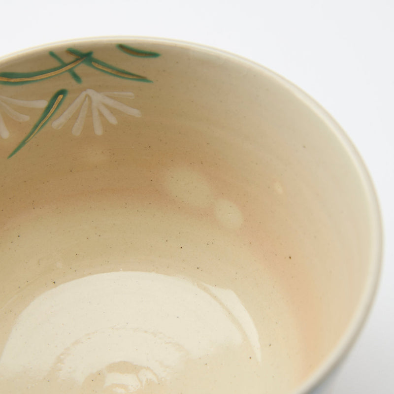 Tanaka Toubou Rabbit and Moon Kyo Ware Matcha Bowl Chawan - MUSUBI KILN - Quality Japanese Tableware and Gift