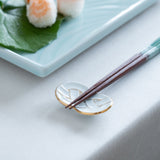 Tasei Kiln Awaji Knot Arita Chopstick Rest - MUSUBI KILN - Quality Japanese Tableware and Gift