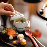 Tasei Kiln Gosu Diamond Arita Chawanmushi Bowl - MUSUBI KILN - Quality Japanese Tableware and Gift